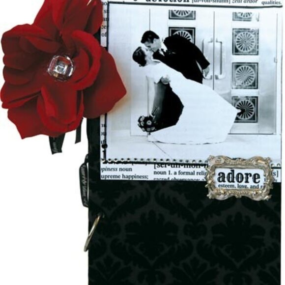 Teresa Collins Mr. and Mrs. Flocked Album Kit - Picture 1 of 13